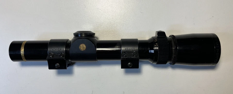 Mira para rifle Leupold Vari-X III 1,5X5 1" usada con anillos de tejedor Foto 2 de 4