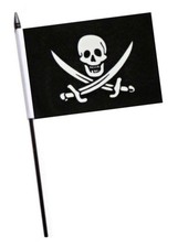 Pirate Calico Jack Rackham Small Hand Flag (6" x 4")