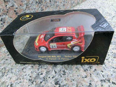 IXO PEUGEOT 206 WRC Modellauto 1:43 Rallye Turkey 2003 Panizzi #21 Rally Car