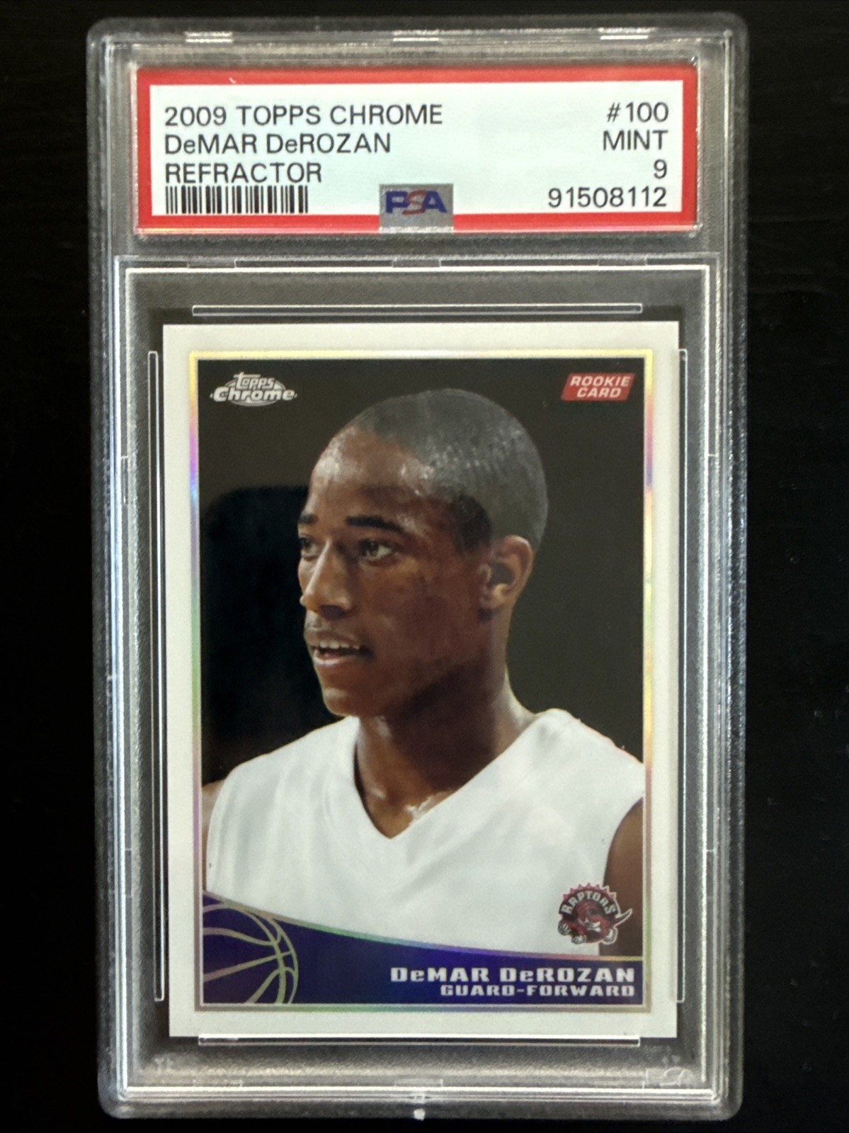 2009-10 Topps Chrome DeMar DeRozan Refractor /500 (RC) PSA 9