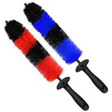 2-Pack Master Wheel Brush, Easy Reach Wheel and Rim Detailing Brush 18    Long