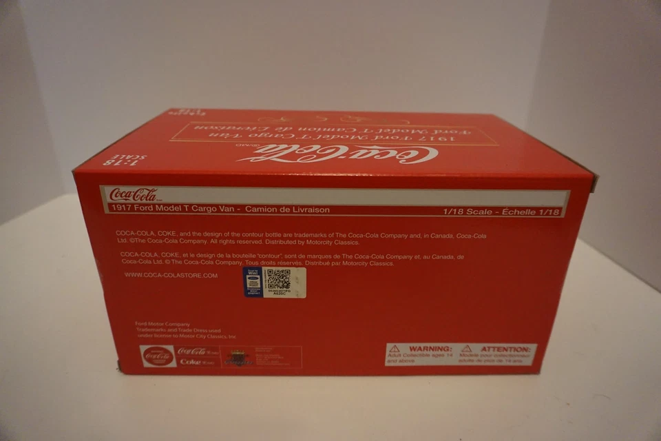 1/18 Motor City Classics 1917 Ford Model T Coca-Cola Cargo Van (000126) - Image 3 of 4