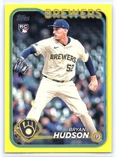 2024 Topps Update #US105 Bryan Hudson Yellow
