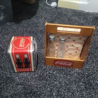 Vintage Coca Cola Condiment Stand Bottles Napkins And Napkins Holder Dispenser