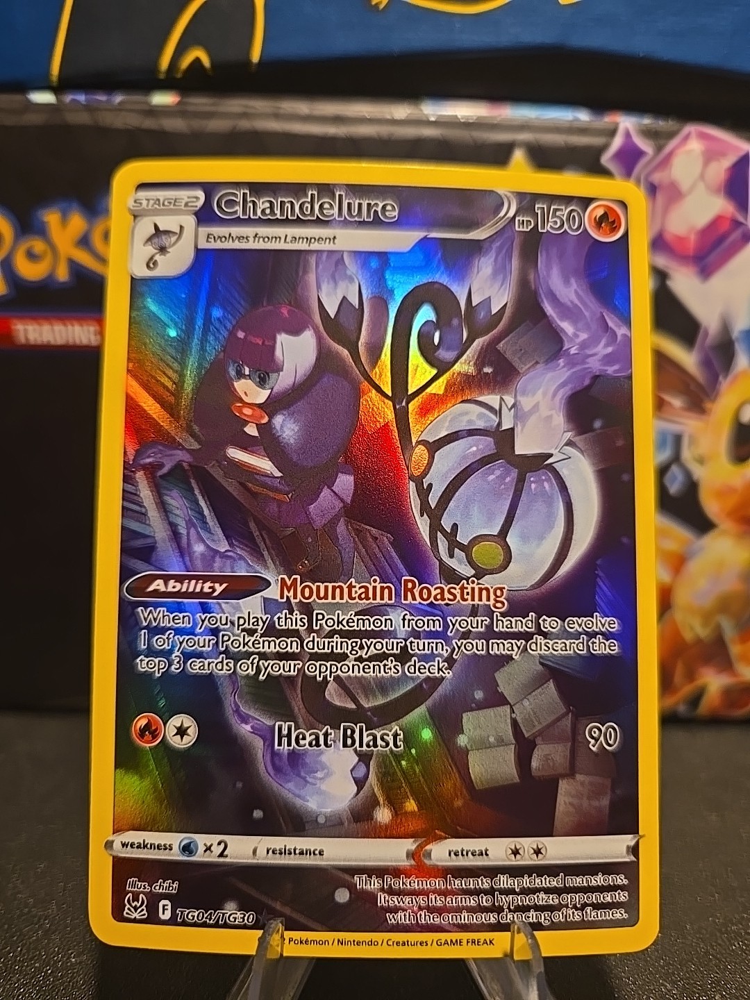 Pokémon TCG Chandelure TG04/TG30 Lost Origin Trainer Gallery Full Art NM