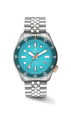Orologio Lorenz Shark 5 Professional Diver 030255EE Watch Automatico Turchese
