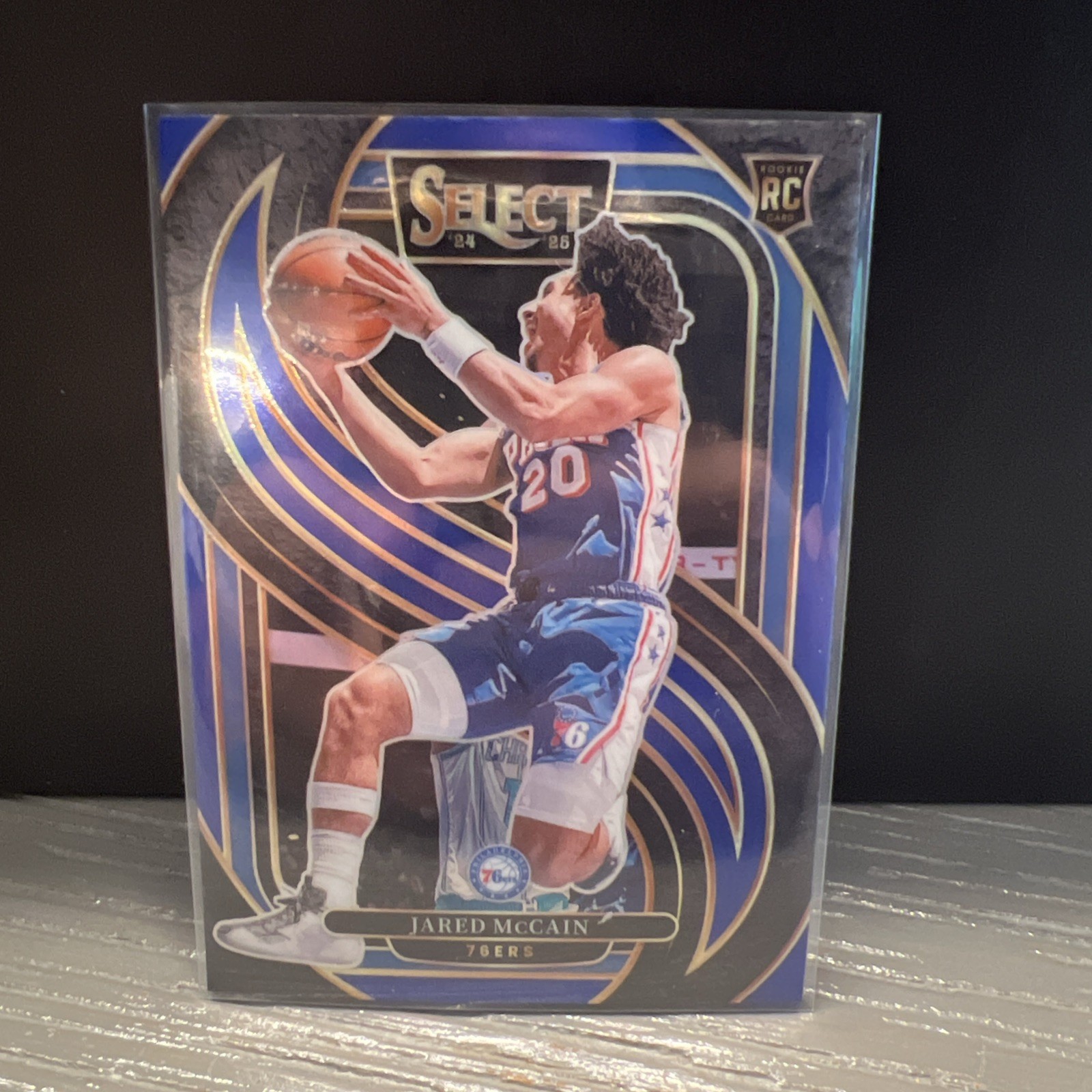 2024-25 Panini Select - Premier Level Jared McCain #184 Blue Prizm (RC)