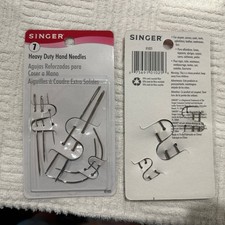 7 New Heavy Duty Singer Hand Needles Sewing Leather Upholstery Tents Coats
