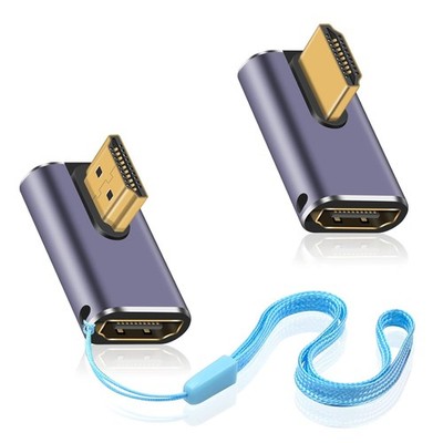 Duttek 8K HDMI 90 Grad Adapter 48Gbps Kompatibel mit HDTV Projek