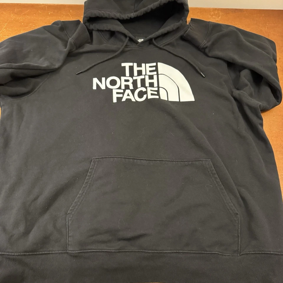 Sudadera con Capucha The North Face Para Hombres 4X Pullover Negro Logo Grande Polar Sudadera Foto 2 de 4