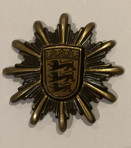Baden-Württemberg German State Police Cap Badge Vintage