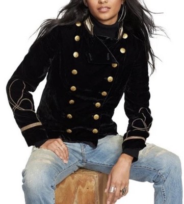 Ralph Lauren Denim Supply Band Jacket Military Polo Velvet