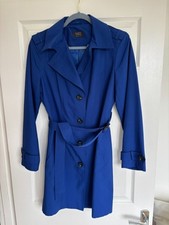  M&S Ladies Colbalt Blue Trench Coat