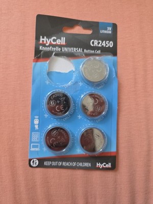 HyCell CR2450 Knopfzelle universal Button Cell 3v lithuim battarie 5 stück