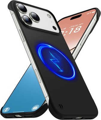 Magnetic Slim Case Fit for iPhone 17 Pro Max Phone Case 6.9'' Ultra-Thin Black