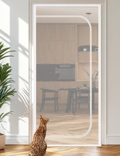 BFNN Cat Screen Door, Extra Tall Cat-Proof Mesh Gate, 32" x 80" Door Size