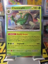 Chesnaught 7/86 Holo Rare. Chaos Rising. Pokemon Card