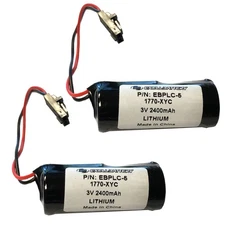 2x 3V PLC Computer Battery Compatible With Allen Bradley 1770-XYC, 1770-XYC/A