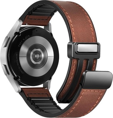 Magnetic Leather Strap Compatible with Samsung Galaxy Watch 40mm 44mm