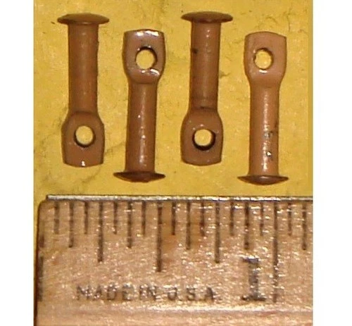 Set of 4 Arm/Leg Replacement Pins for Marx Johnny West Cobra Custer Maddox Zeb