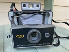 Polaroid 420 Land Camera With Cold Clip And Documents In Good Condition Untested