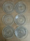 Set of 6 Vtg. Anchor Hocking Sapphire Blue Bubble Plates 6.75" - Nice - No chips
