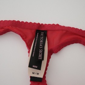 NEW Victoria's Secret VTG 2013 Sexy Little Things Bow Sheer Thong Panty MEDIUM
