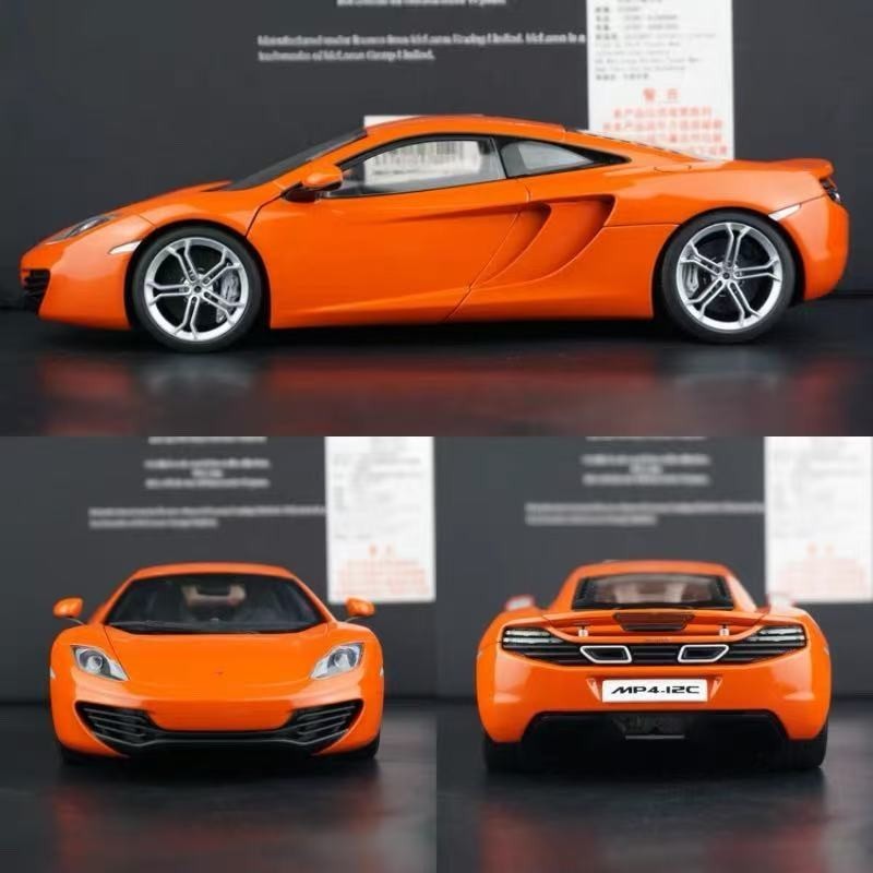 SUPER RARE* Autoart 1/18 McLaren MP4-12C Metallic Orange 2011 | eBay