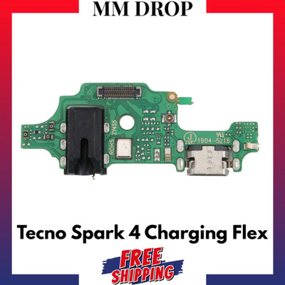 Für Tecno Spark 4 Ladebuchse Dock Connector Mikrofonplatine Flex Ersatz - UK