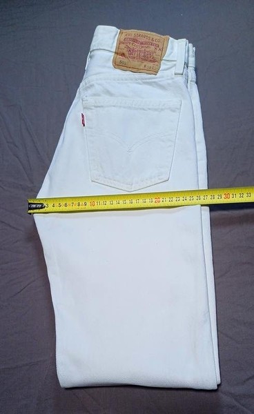 Women Levi's Jeans White 27 / S