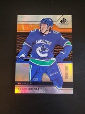 2018-19 Upper Deck SP Game-Used Brock Boeser 098/155 Vancouver Canucks