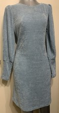 Sweater dress women’s medium light blue knit stretchable very soft thermal