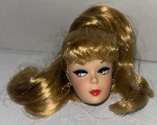 Barbie 35th Anniversary Reproduction Head Only With Hoop Earrings