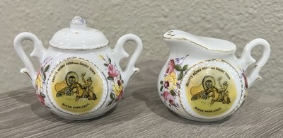 Knott s Berry Farm & Ghost Town Sugar & Creamer Salt & Pepper Shakers Vintage