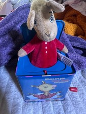Jack in the Box Musical Toy Llama Llama Blue Box Beige LlamA -LOCATED  DCTOPL