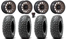 Fuel Piston 15" Wheels Bronze +10mm 32" RocScraper Tires Can-Am Maverick X3