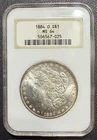 1884 O $1 Morgan Silver Dollar NGC MS64✨ Northern Nevada Coin ✨ Nice Toning!