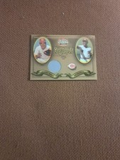 2003 Fleer Fall Classics Single Patchgame worn by Johnny Bench- Joe Morgan