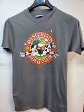 Vintage 80s Single Stitch Wisconsin Polo Club...