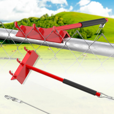 #ad Chain Link Fence Top Rail Stretcher Tool Heavy Duty Fence Fabric Support Tool w $56.67