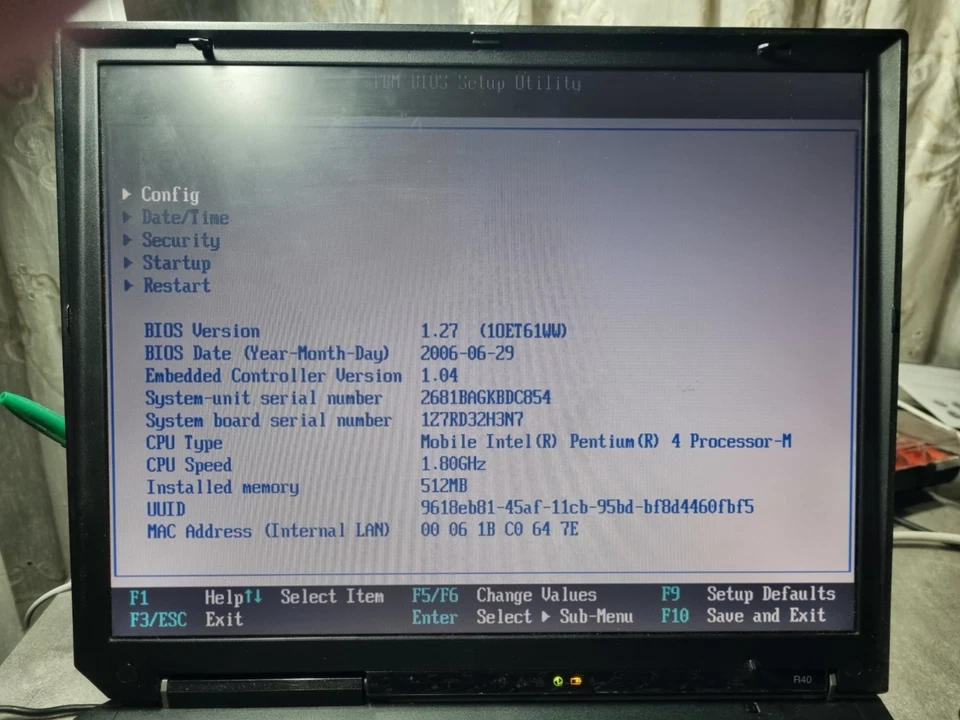 IBM ThinkPad R40 - 20 GB HDD, Intel Pentium 4-M, 512 MB RAM - Immagine 4 di 4
