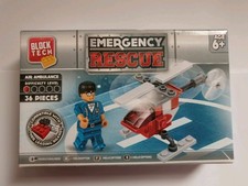 Block Tech Toys Building Blocks Emergency Rescue Air Ambulance Toy