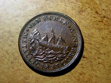 A+ Some Red 1837 Hard Times Token HT-69 LOW-44 I Take the Responsibility K1
