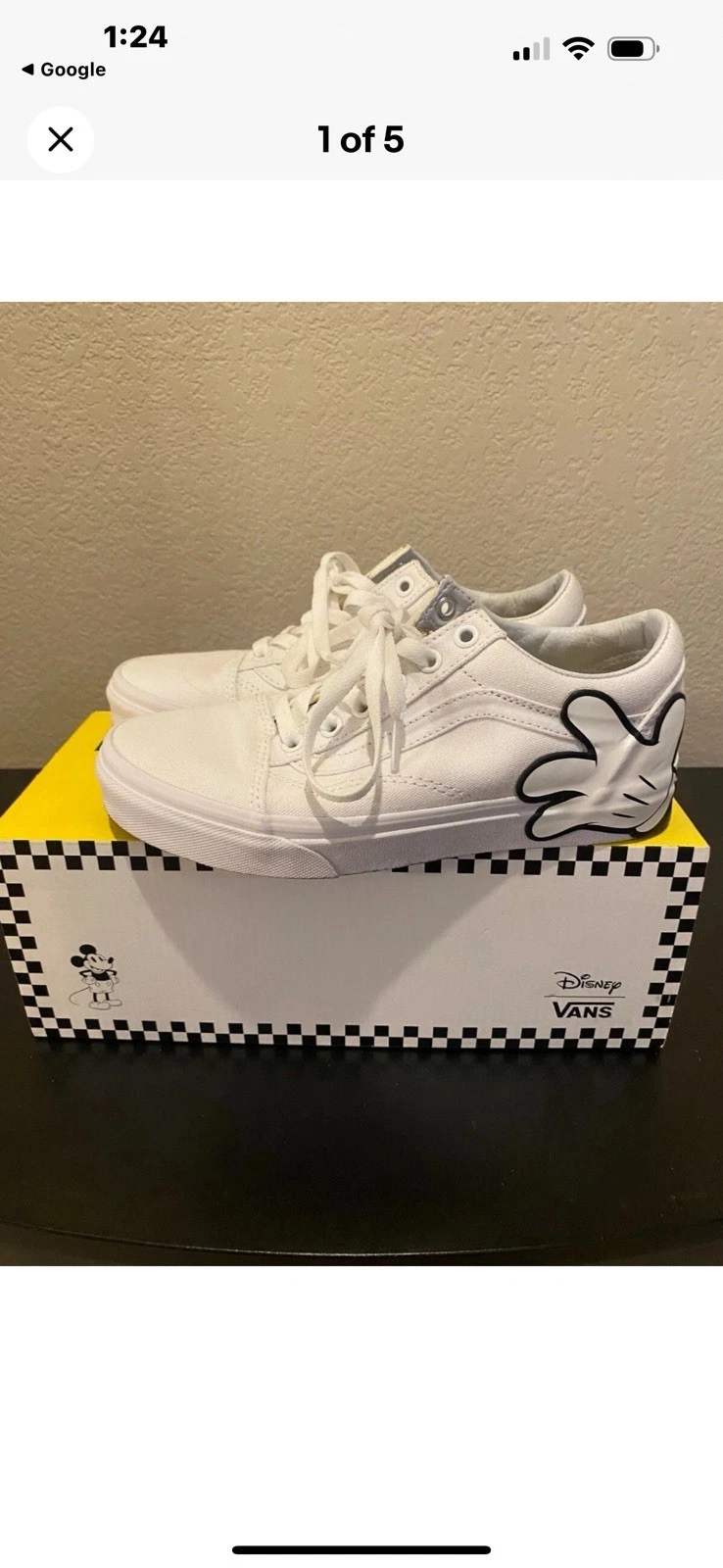 Vans Mani di Topolino Bianco Donna Taglia 9