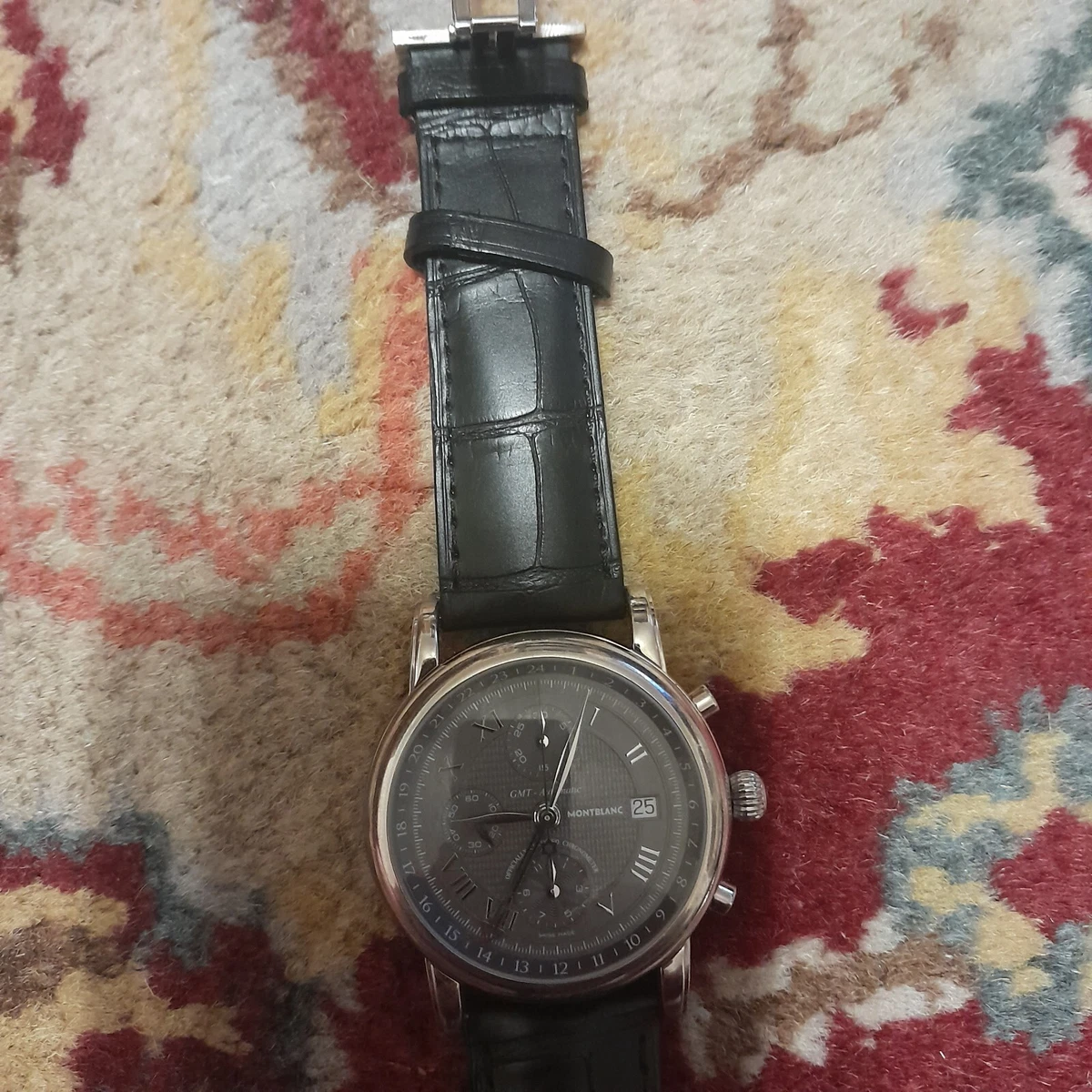 18K MONTBLANC STAR GMT CHRONOGRAPH 750 WHITE GOLD PREOWNED papers