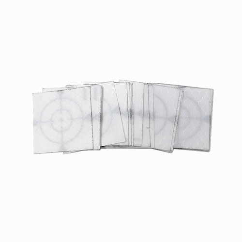 100PCS RP40 White 40x40mm Reflective Target Triangle Black for Total Station - Picture 2 of 3