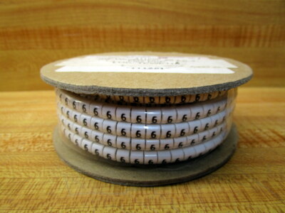 Plastic Extruded Parts 411866 Wire Marker FS-4 #6 (Pack of 1000)