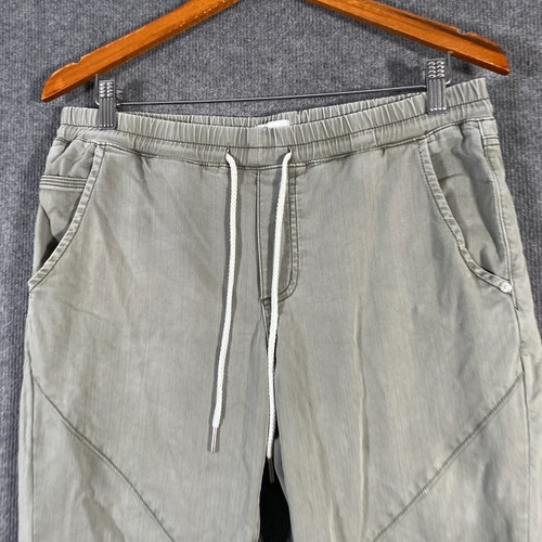 Just Jeans Pants Womens 10 Green Jogger Regular Twill Ankle Length Cuffed Z209 - Picture 2 of 14