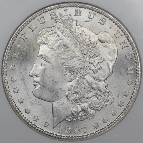 1897-S Morgan Silver Dollar - NGC MS 64