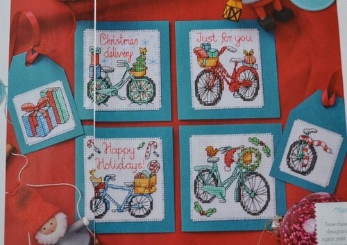 Selección de tarjetas de Navidad, etiquetas, carta de punto de cruz de Año Nuevo menú desplegable - Imagen 9 de 112